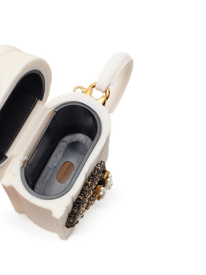 Cover AirPods Case in Silicone Bianco Devotion Dolce & Gabbana