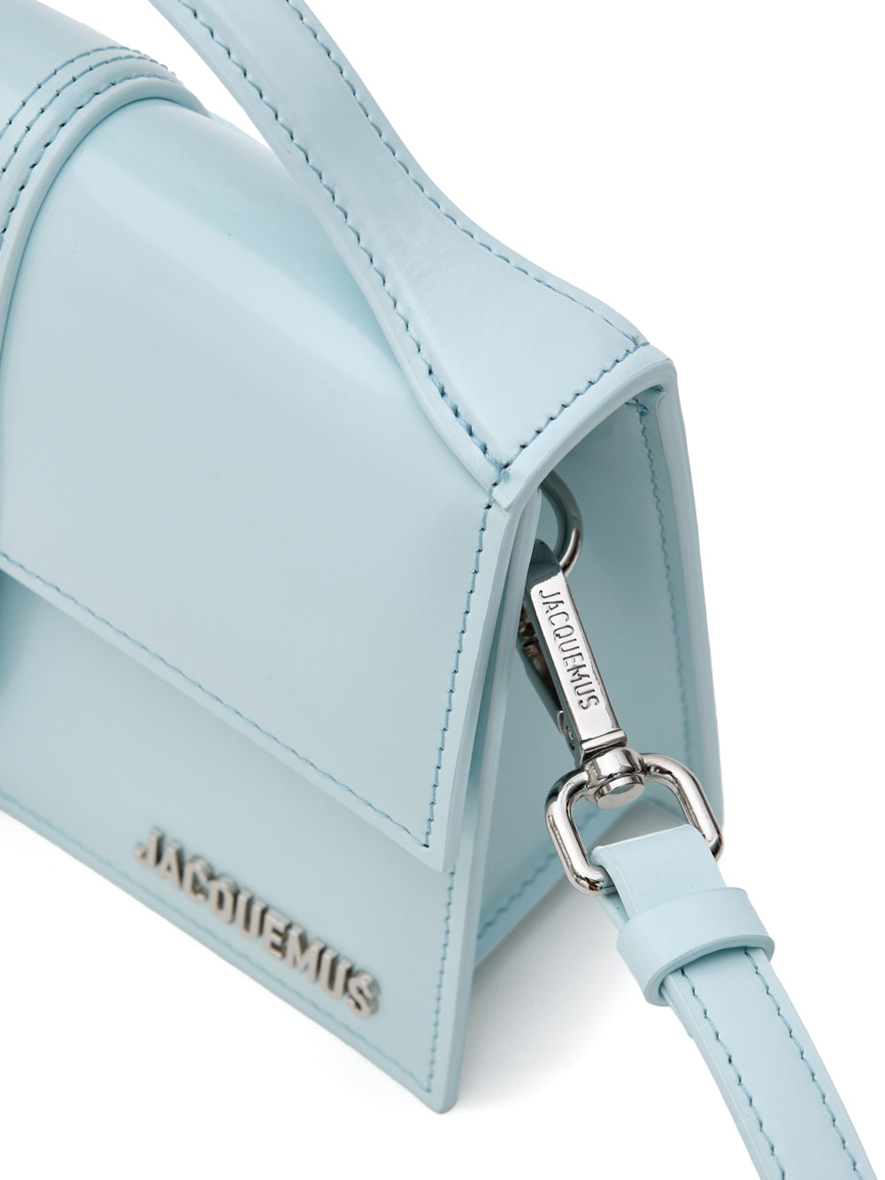 Le grand baby τσάντα σε μπλε δέρμα jacquemus