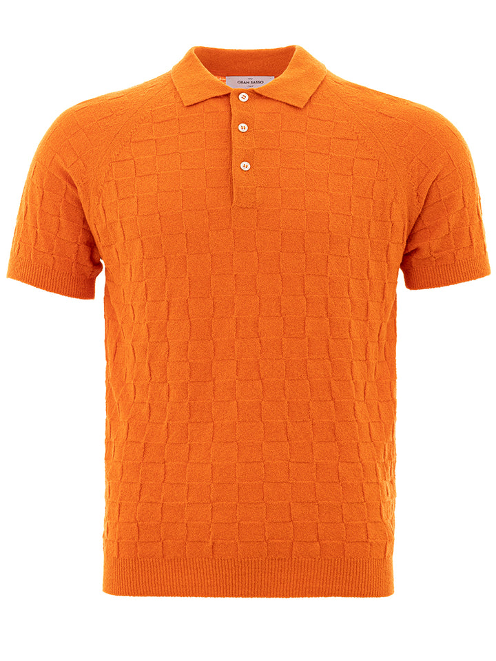 Gran Sasso Orange Knitwear Polo