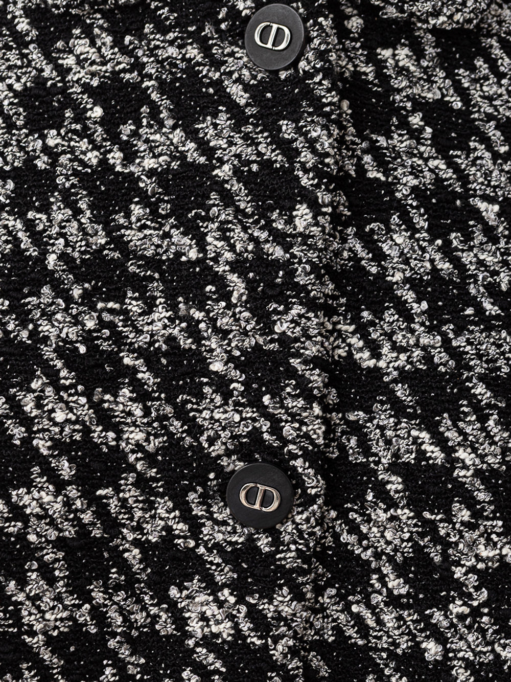 Dior Houndstooth Short-Sleeved Jacket