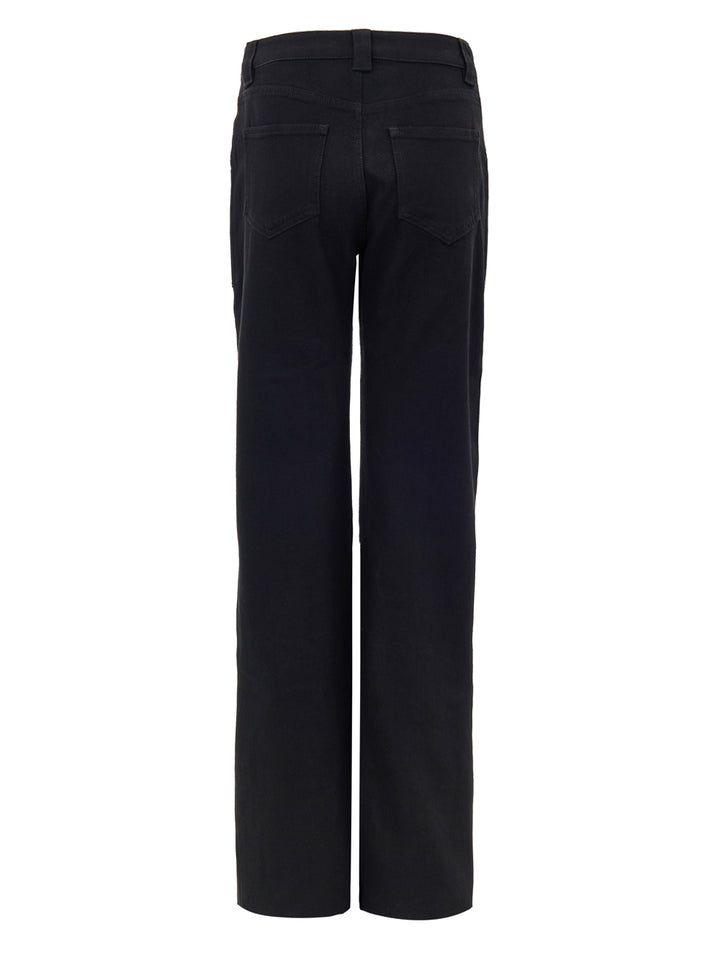 Jeans Svasati in Denim Nero Stretch Tom Ford