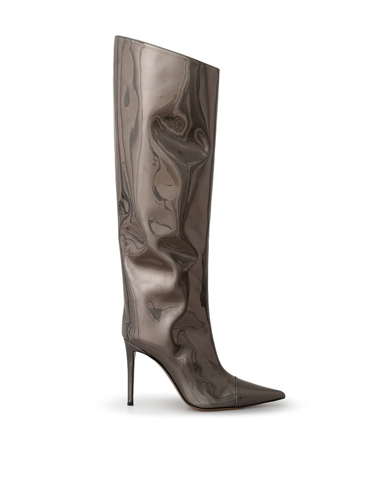 Boots en cuir brillant irisé Alexander Vauthier