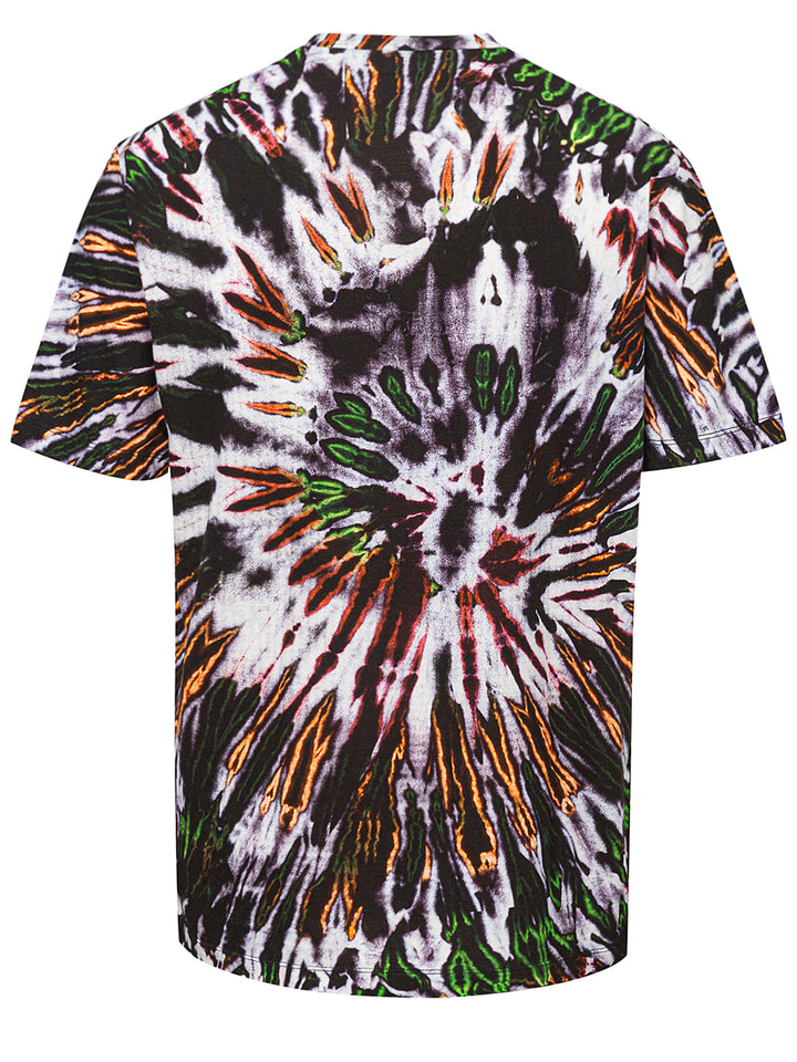 T-Shirt with Multicolor Dsquared2 Print.