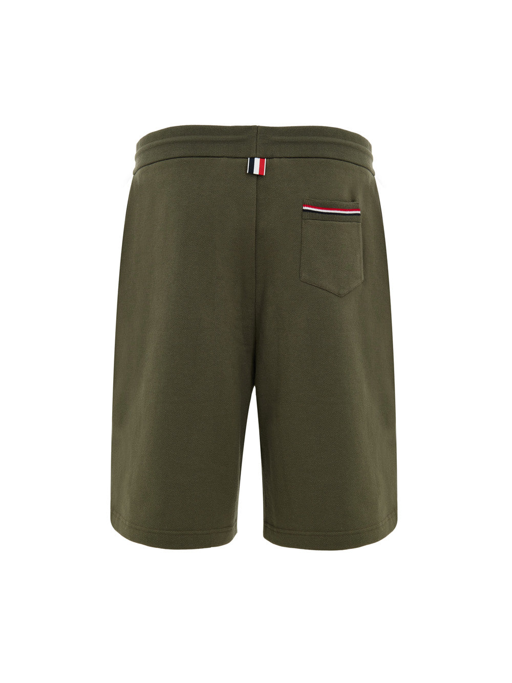 Pantaloncini Verdi in Cotone Mezza Coscia Thom Browne