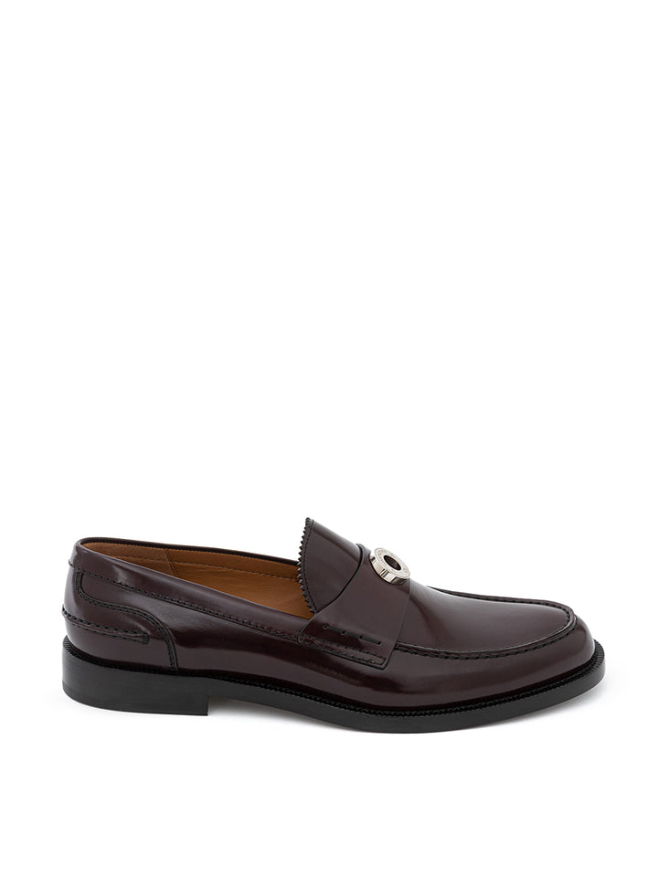 Burberry Bordeaux Leather Penny Loafer