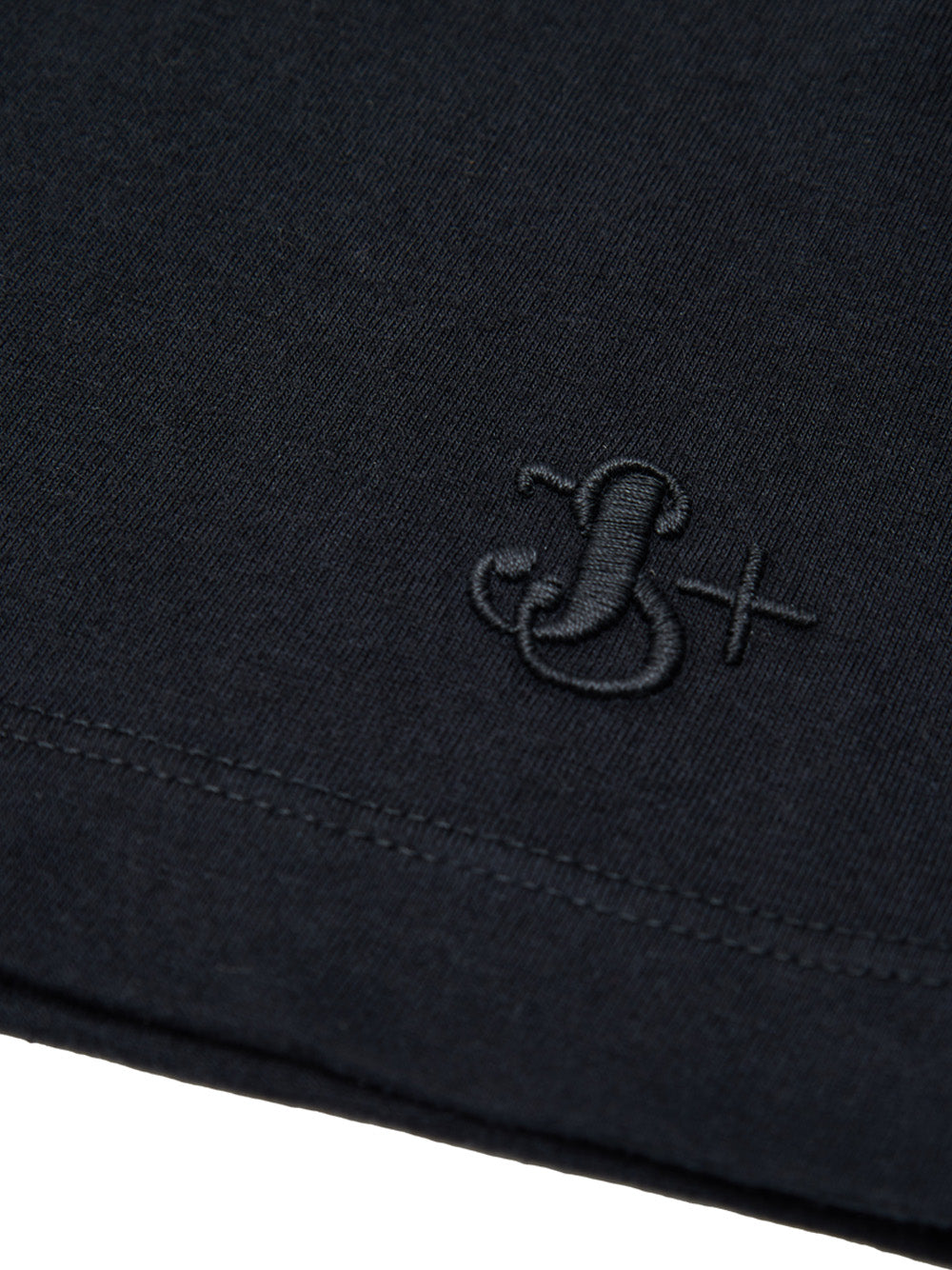 T-Shirt Nera Maniche Lunghe con Logo Ricamo Jil Sander
