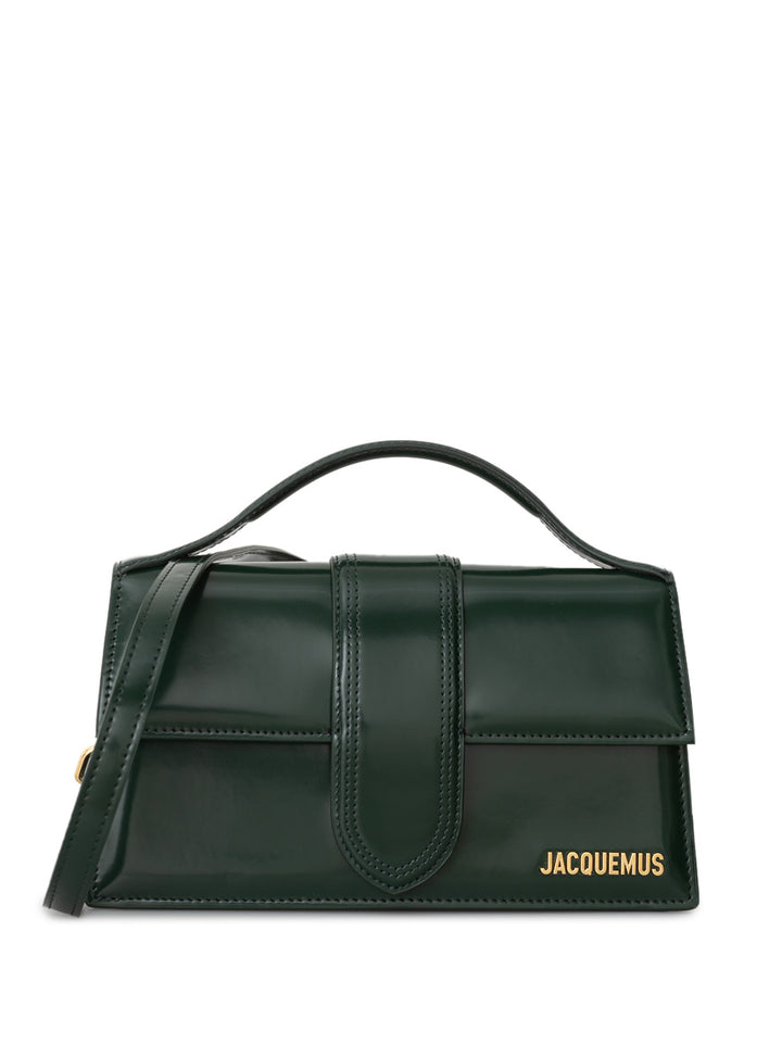 Le Grand Child Bag in Green Leather Jacquemus