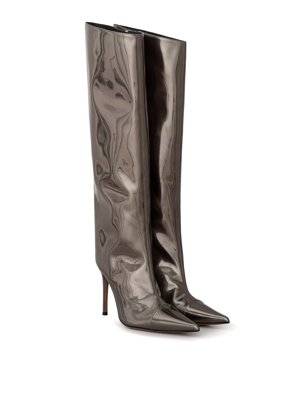 Schillernde glänzende Lederstiefel Alexander Vauthier