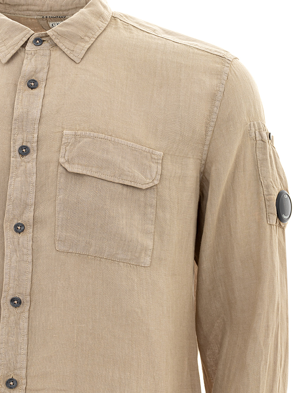CP Company Beige Linen Shirt