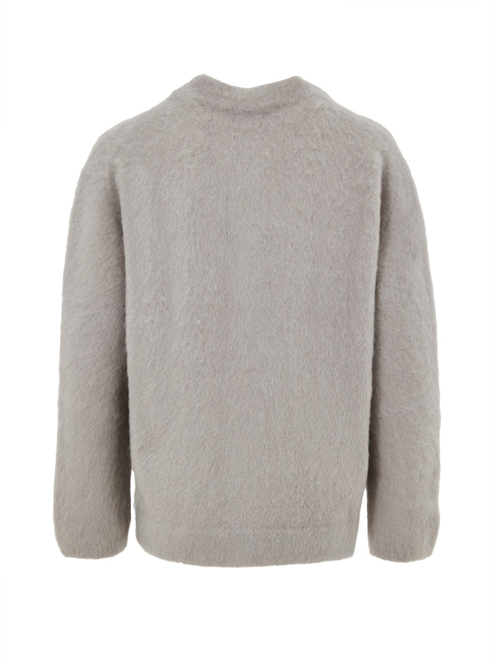 Cardigan con Colletto alla Corena in Tortora Gran Sasso