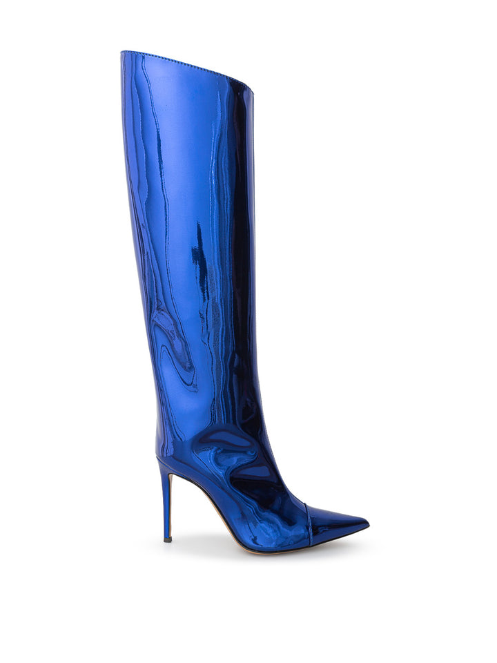 Schillernde glänzende Lederstiefel Alexander Vauthier