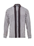 Camicia in Seta a Pois Bianchi/Neri Dolce & Gabbana
