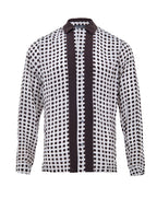 Camicia in Seta a Pois Bianchi/Neri Dolce & Gabbana