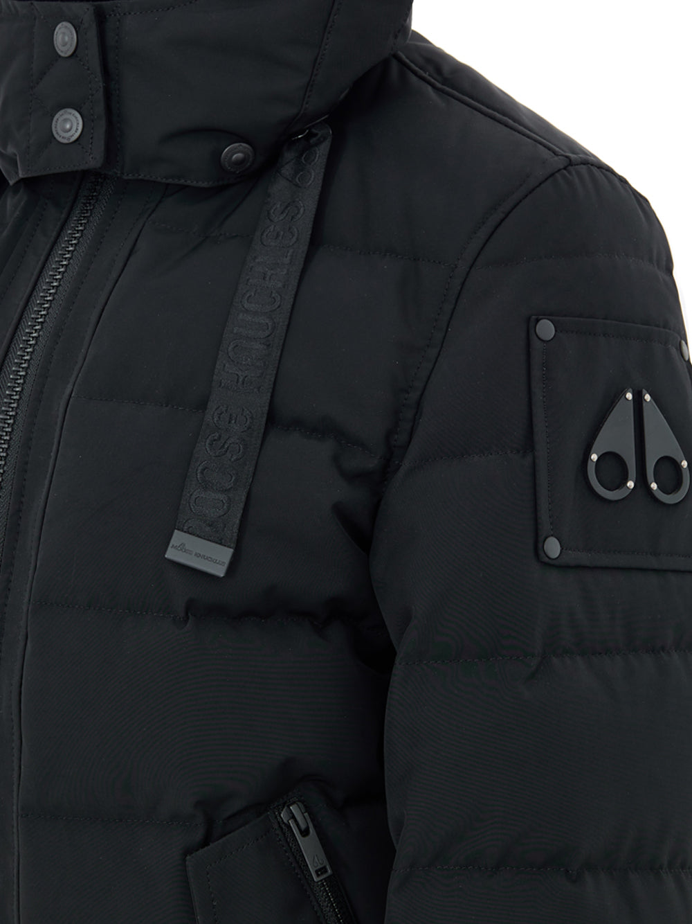 Giubbino Bomber Imbottito in Nero Moose Knuckles