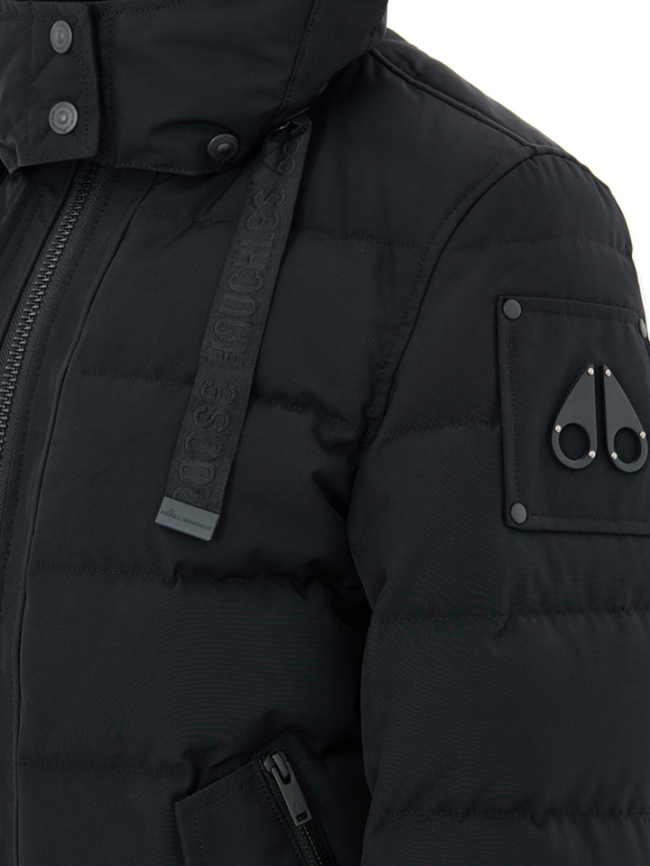 Giubbino Bomber Imbottito in Nero Moose Knuckles