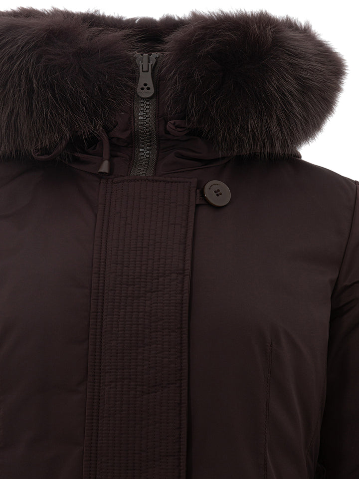 Peuterey Padded Jacket with Fur Collar