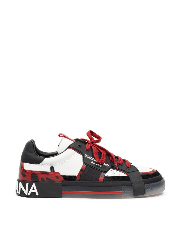 Niedrige Portofino-Sneaker aus Dolce & Gabbana-Leder