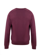 Tom Ford V-Ausschnittpullover aus violetter Seide