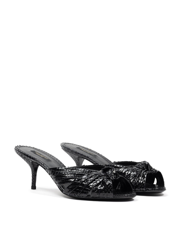 Dolce & Gabbana Slipper aus Pythonleder