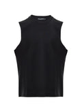 T-shirt Smanicata in Cotone Nero Dolce & Gabbana