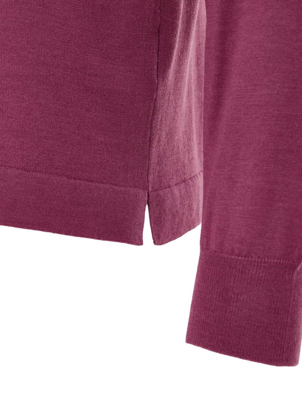 Maglia Girocollo in Lana Viola Gran Sasso