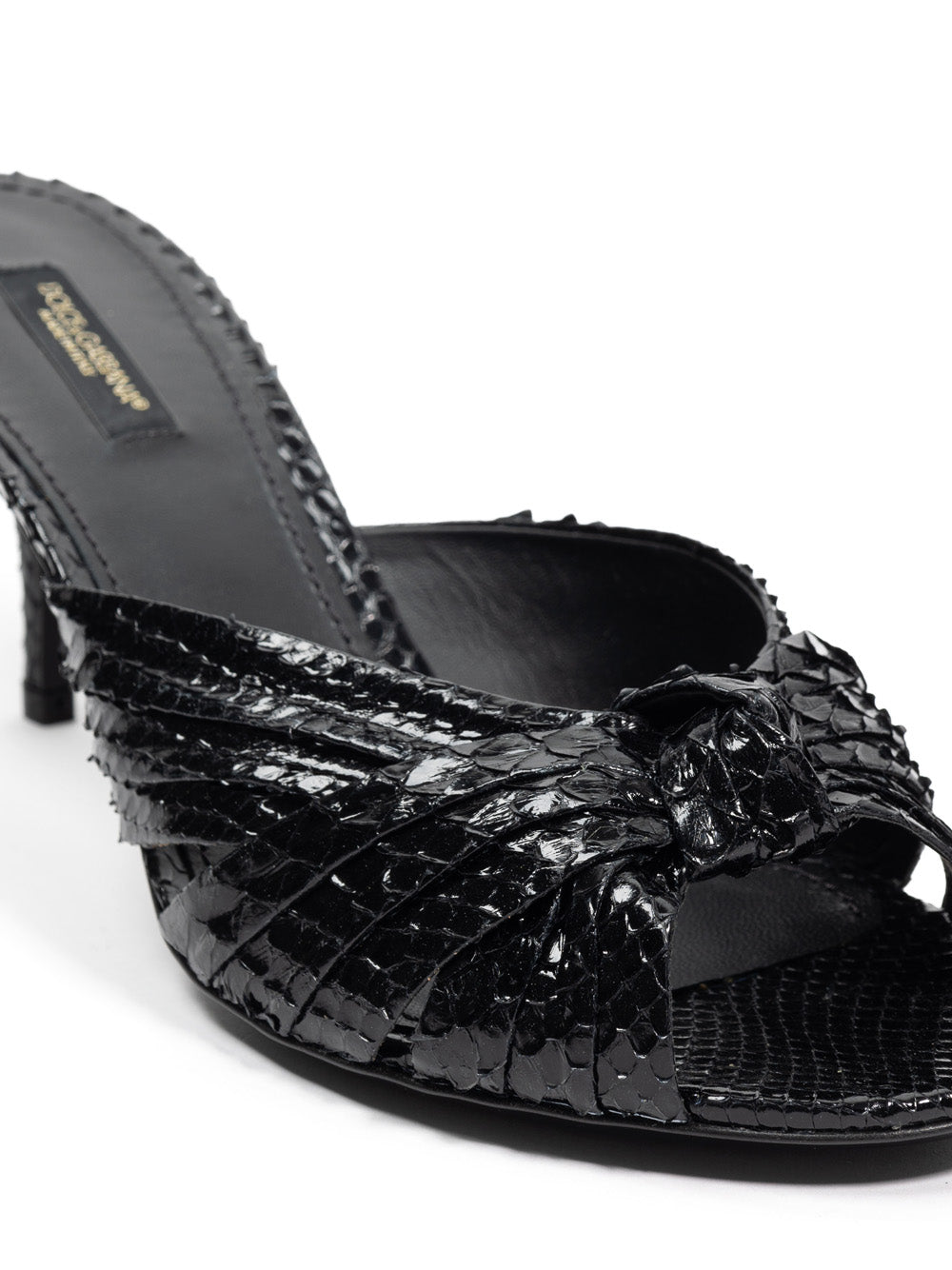 Dolce & Gabbana Slipper aus Pythonleder