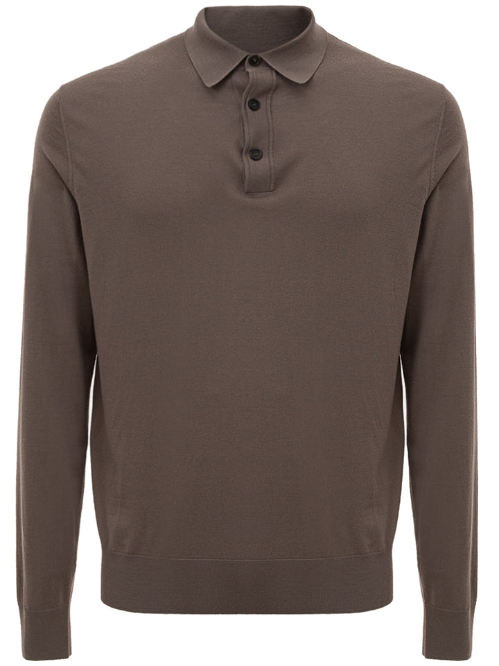 Brioni Langarm-Poloshirt