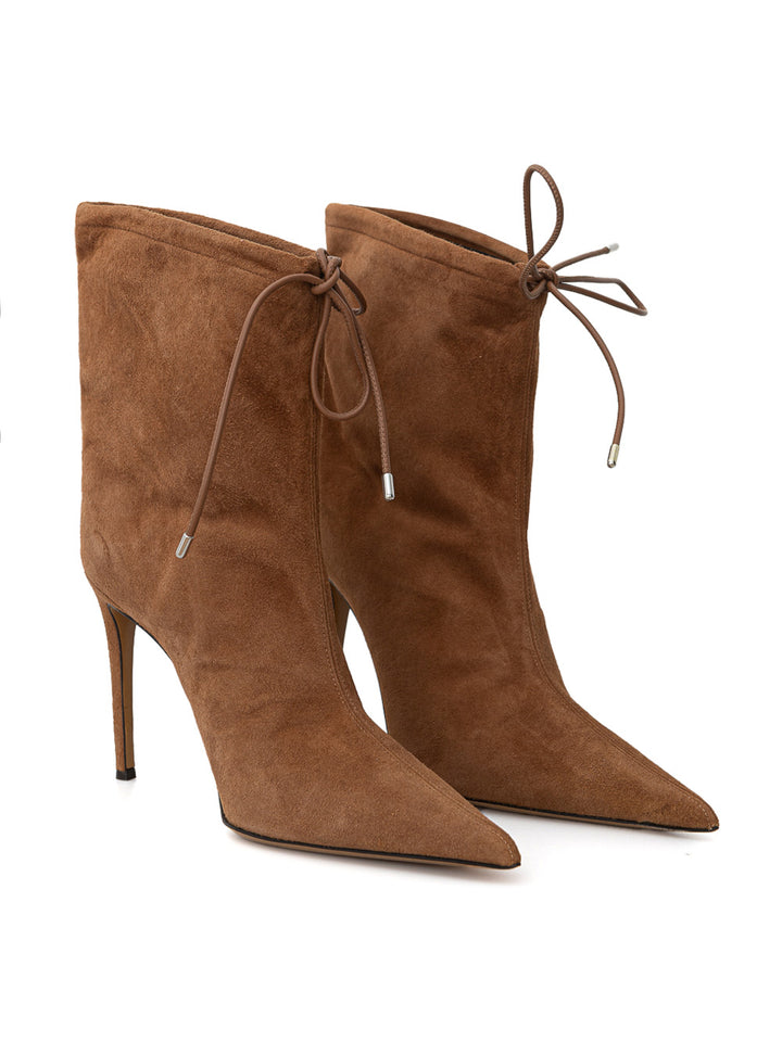 Alexandre Vauthier Suede Pointed Ankle Boots