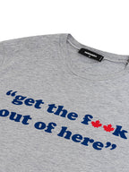 T-Shirt in Cotone con Stampa 'Get the f**k..' Dsquared2