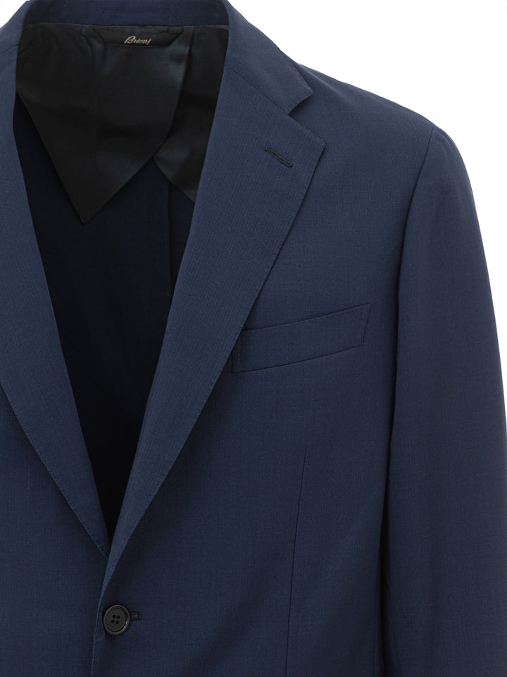 Einreihige blaue Freizeitjacke von Brioni