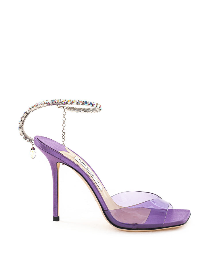 Saeda sandal in PVC and satin Jimmy choo