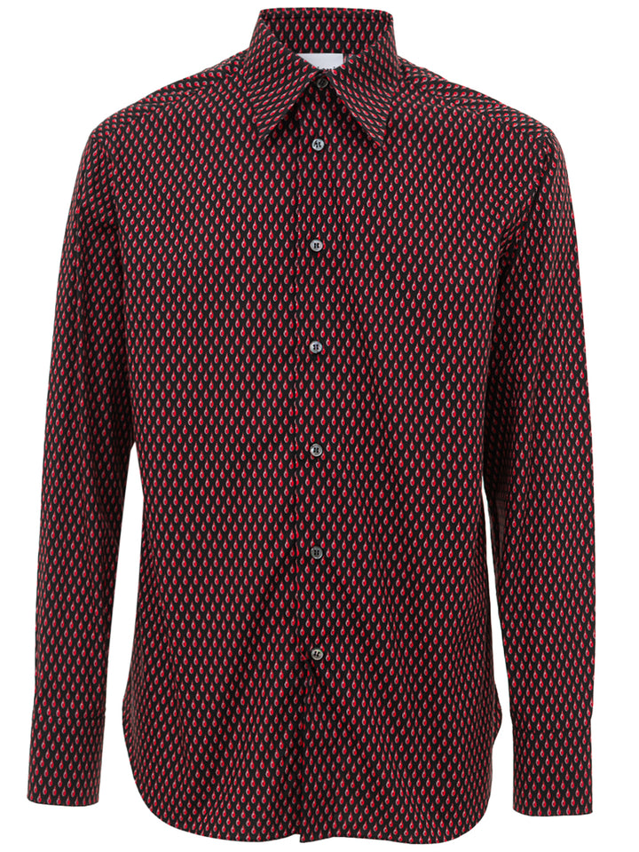 Hemd mit Brioni-Drops-Print