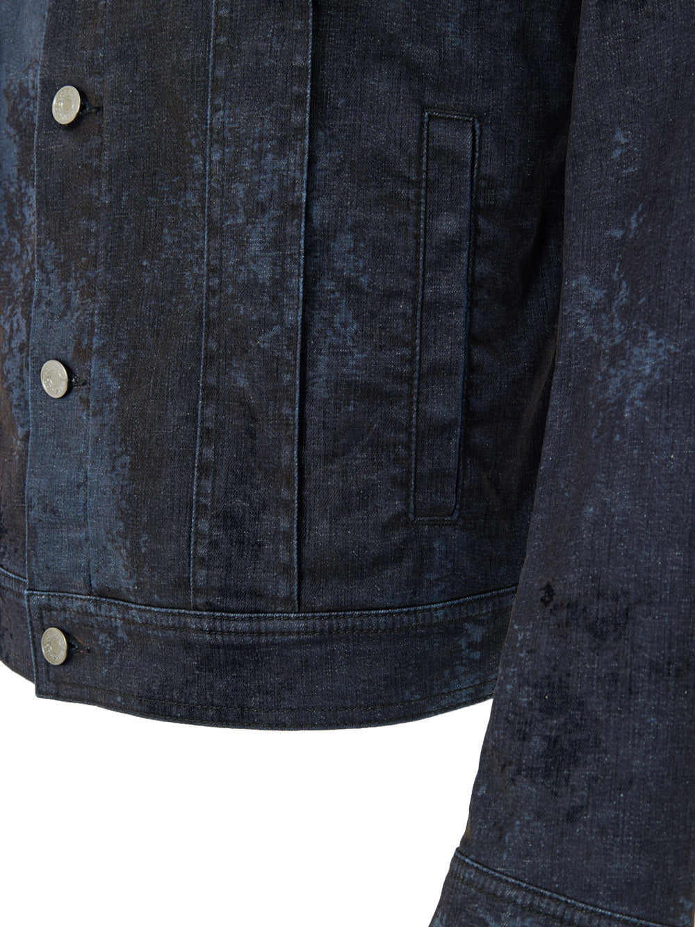 Giubbino Effetto Spalmato in Grigio Scuro Dolce & Gabbana