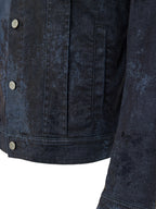 Giubbino Effetto Spalmato in Grigio Scuro Dolce & Gabbana
