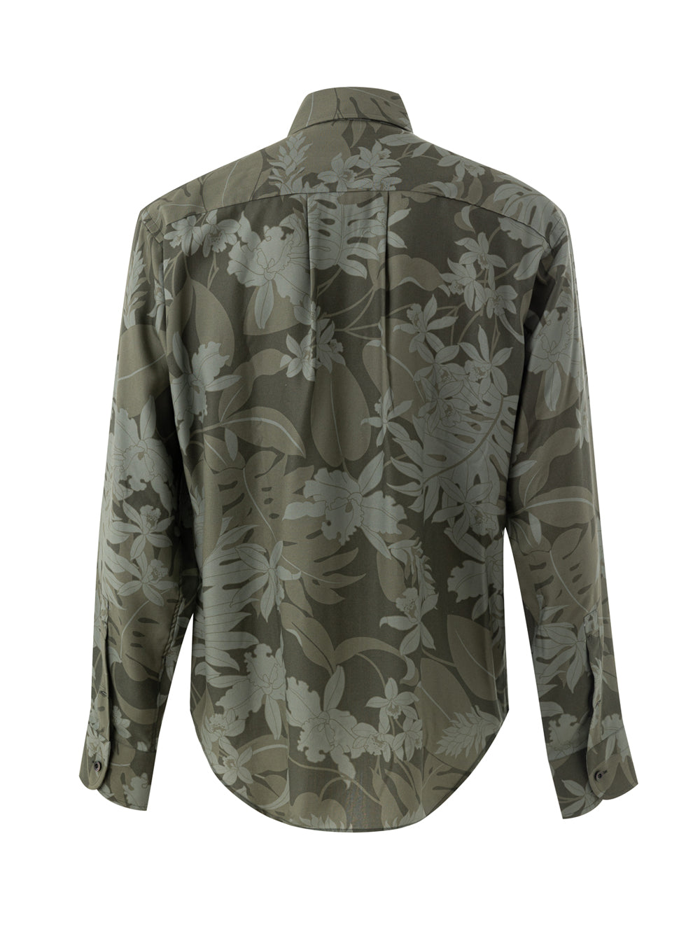 Camicia Stampa Floreale in Verde Tom Ford