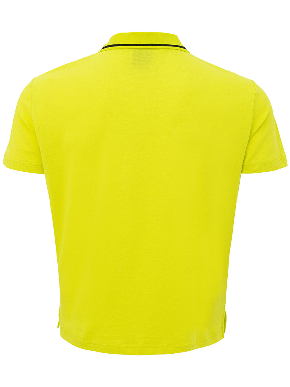 Armani Exchange yellow polo shirt in stretch cotton