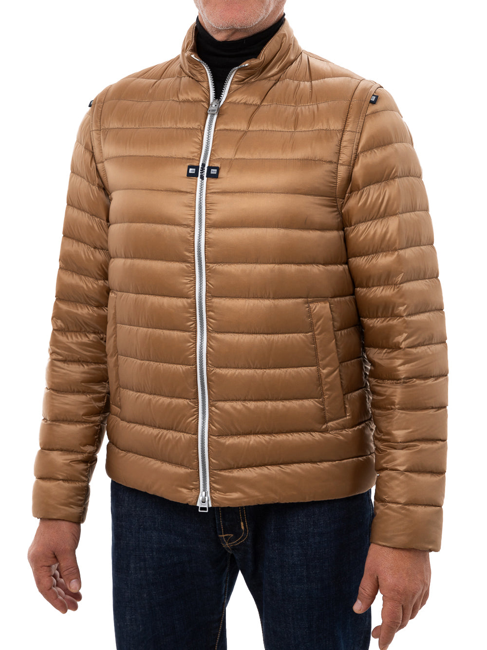 Bomber Nylon ultralight con maniche removibili Herno