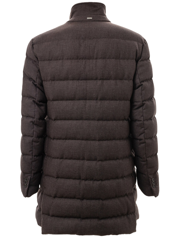 Cappotto imbottito con colletto Herno