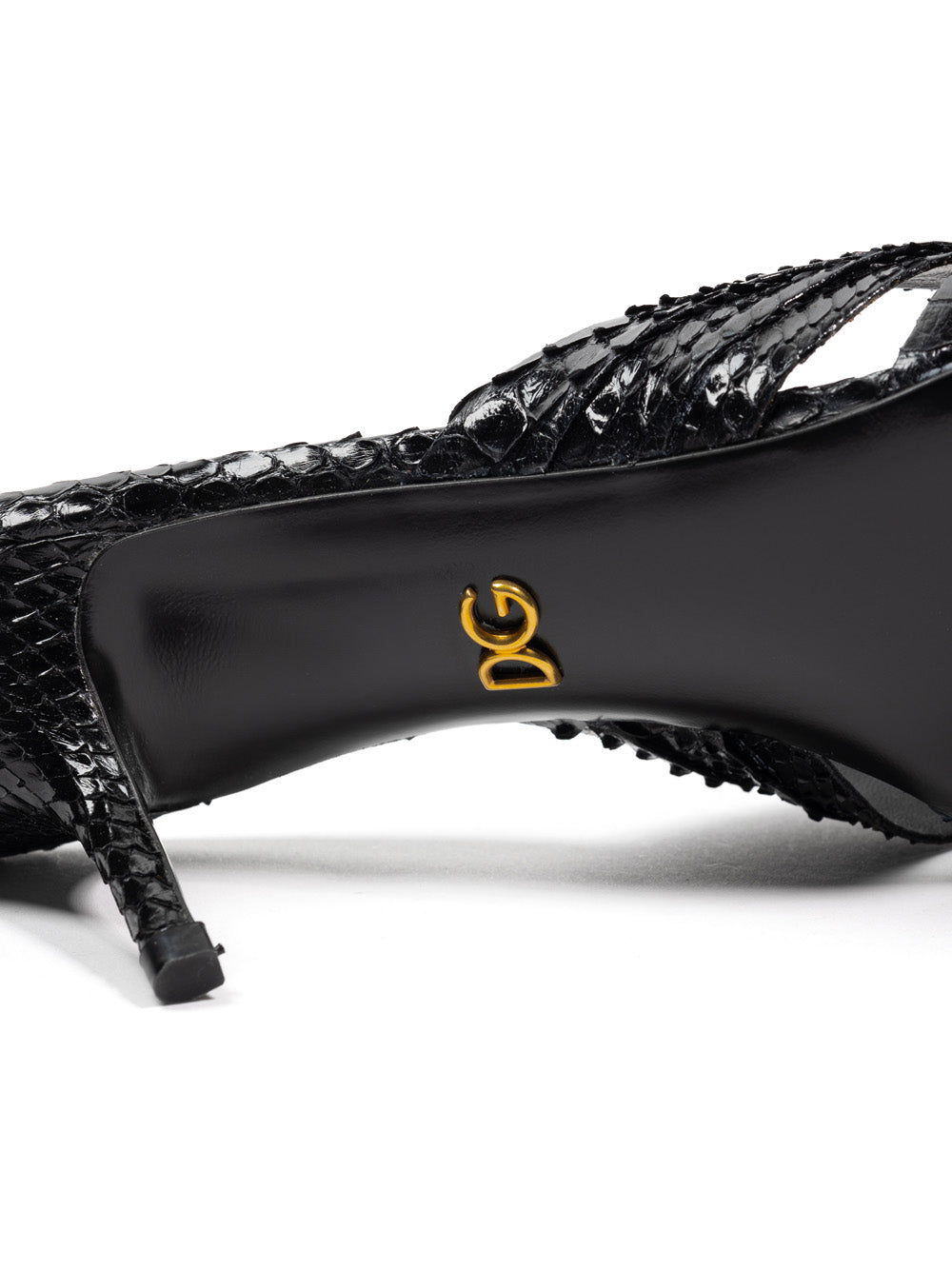 Dolce & Gabbana Slipper aus Pythonleder