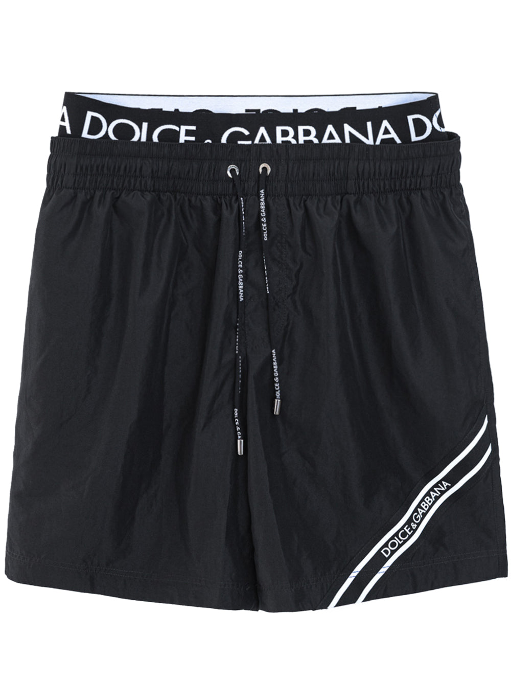 Costume con Doppio Elastico Logo Dolce & Gabbana