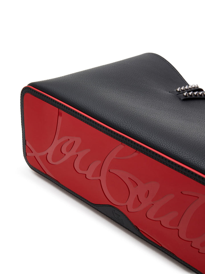 Borsa Tote Medium Cabata in Pelle Nera Christian Louboutin