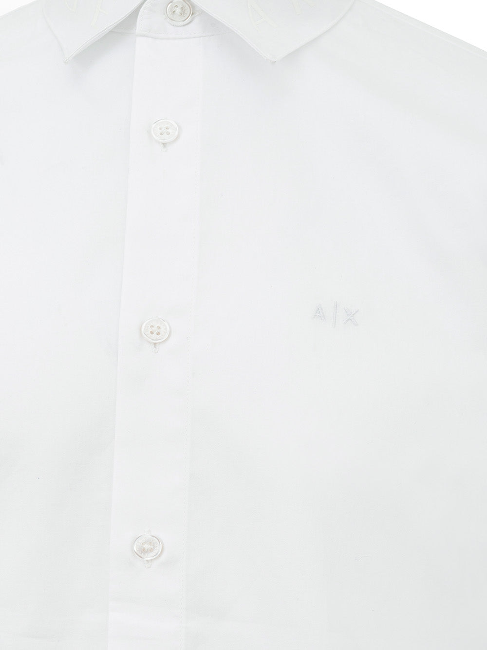 Camisa de algodón blanca de Armani Exchange