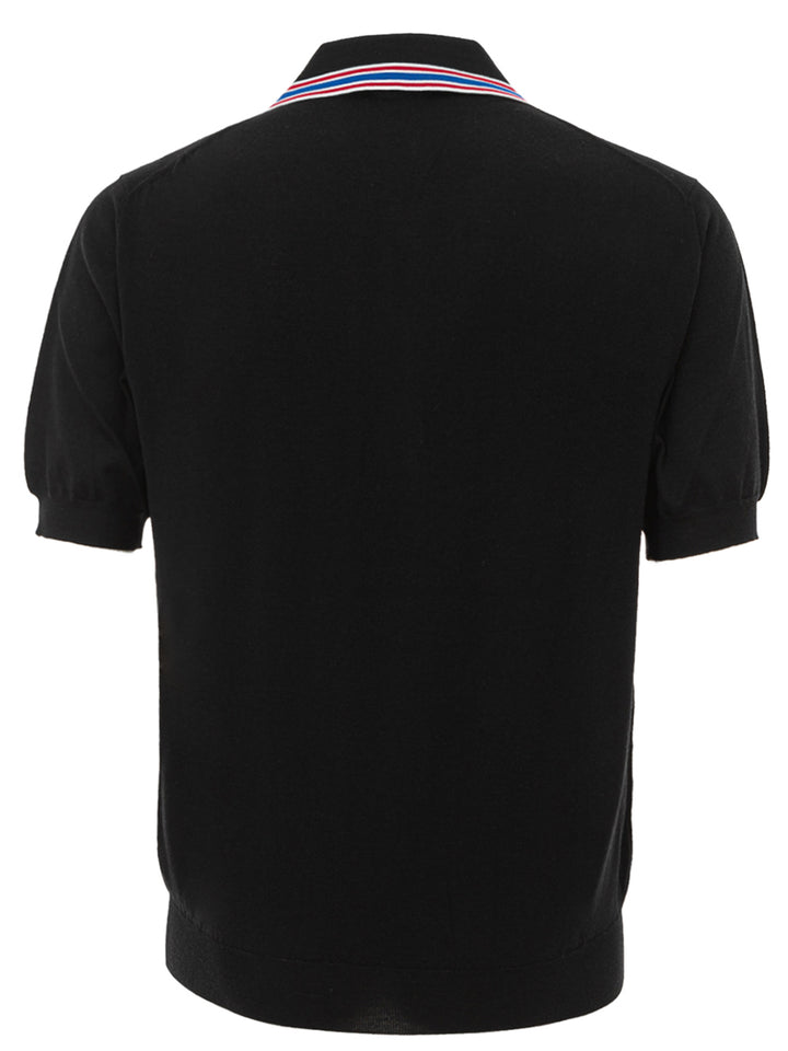 Polo de lana negro Brioni