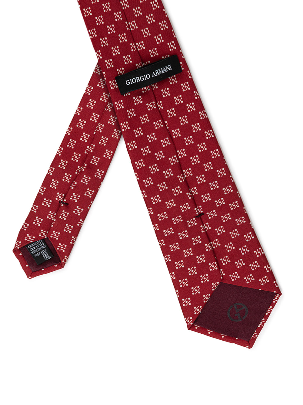 Corbata de seda roja Giorgio Armani