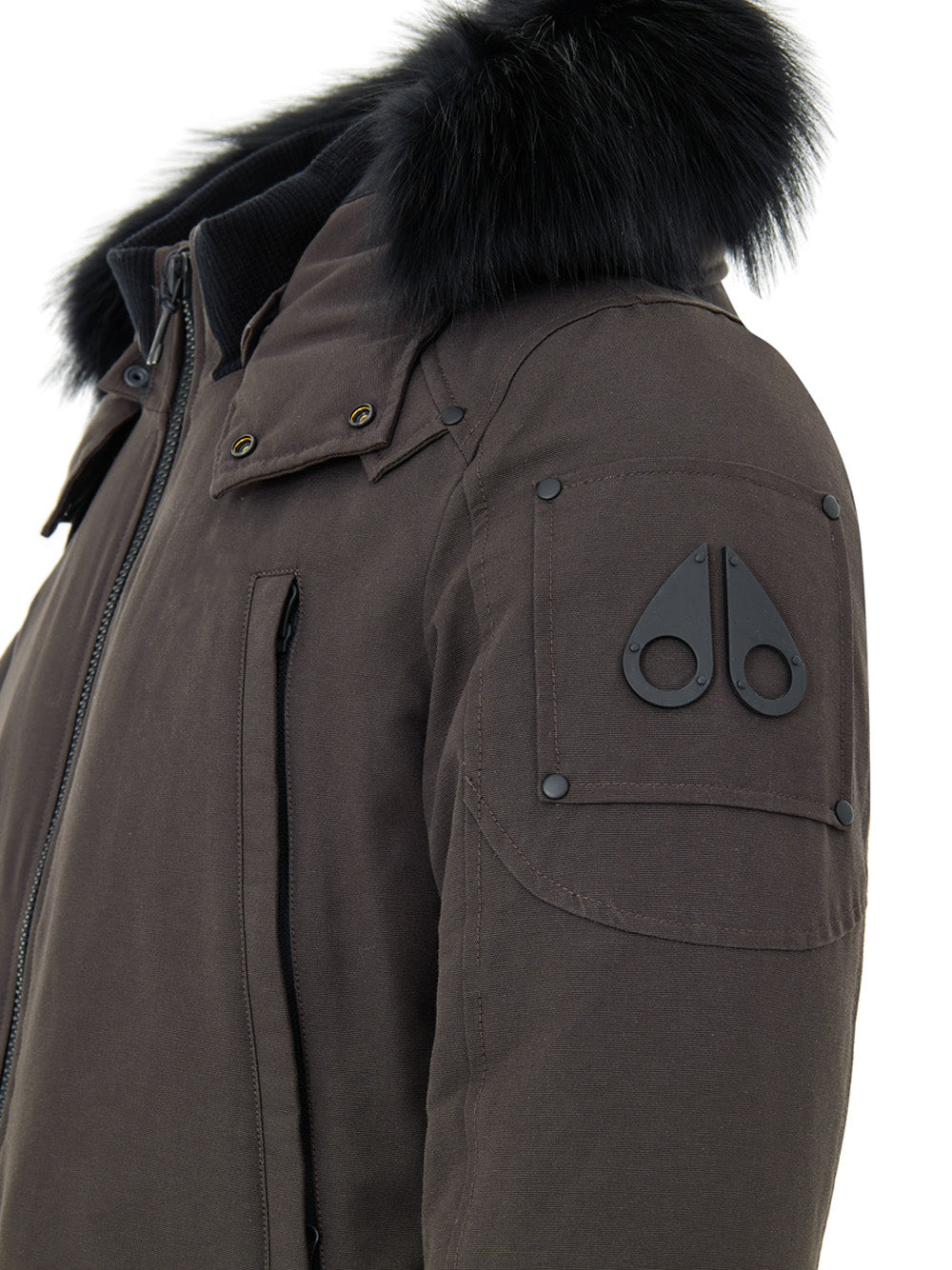 Giubbino Field Jacket in Marrone Moose Knuckles