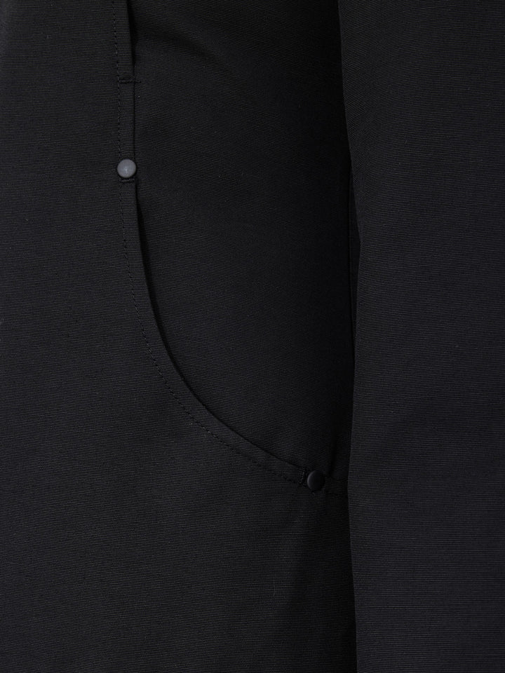 Parka in Tessuto con Cappuccio e Pelliccia Moose Knuckles