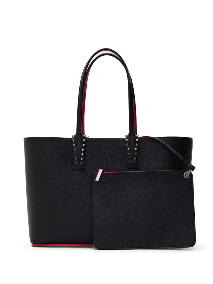Borsa Tote Large Cabata in Pelle Nera Christian Louboutin