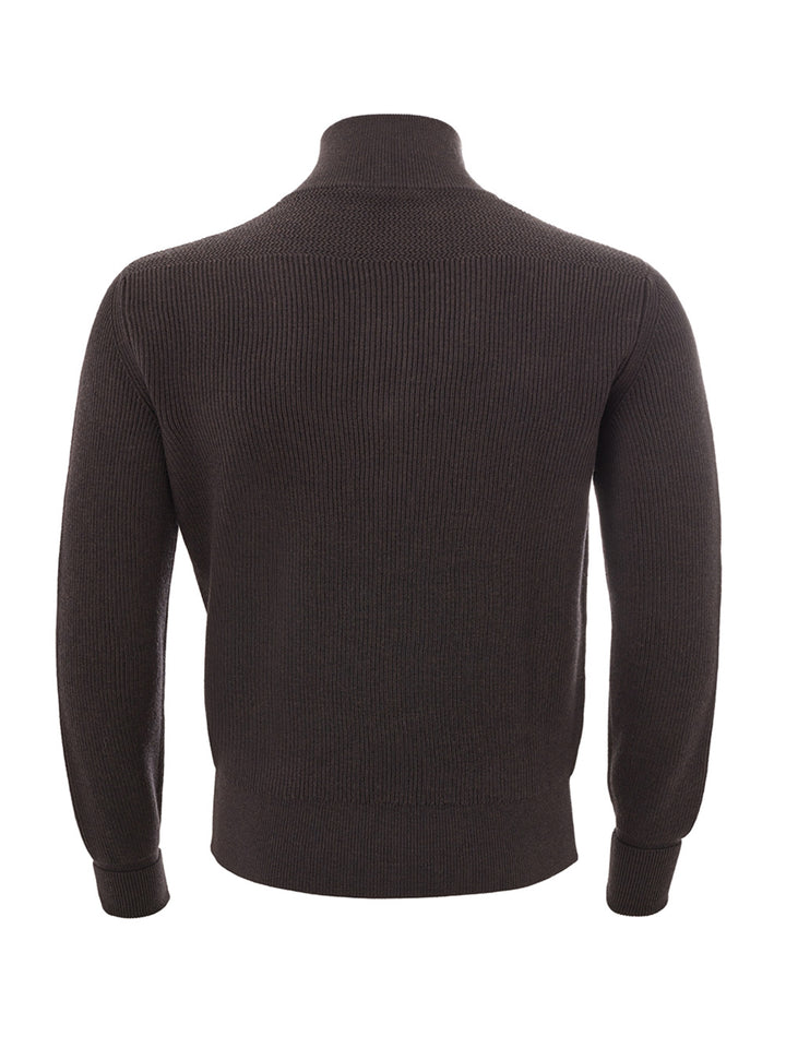 Half Zip Mock Neck Sweater