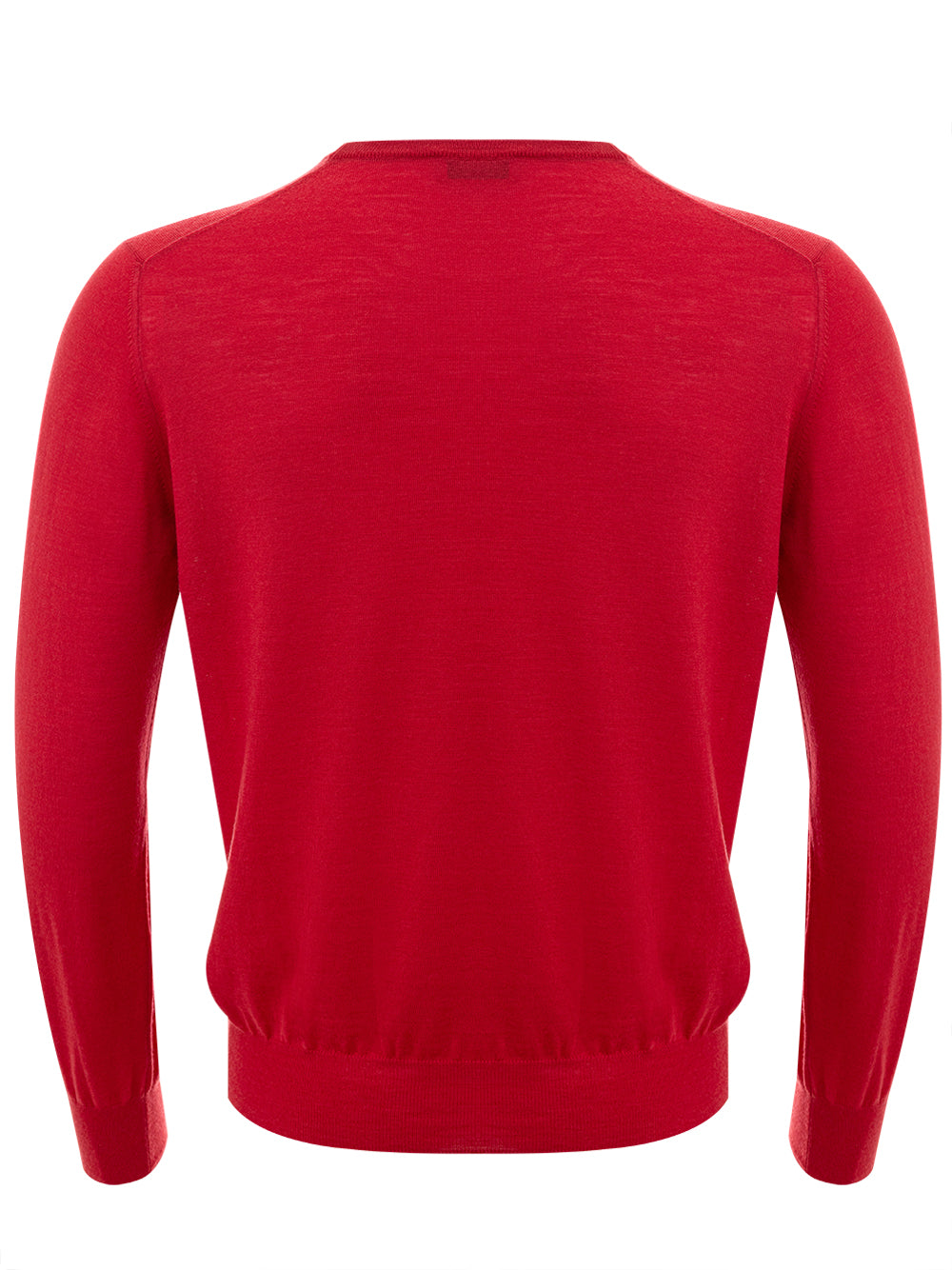 Crewneck sweater in Gran Sasso Red