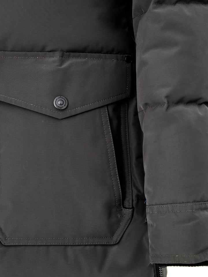 Giubbino Lungo Imbottito in Grigio Moose Knuckles